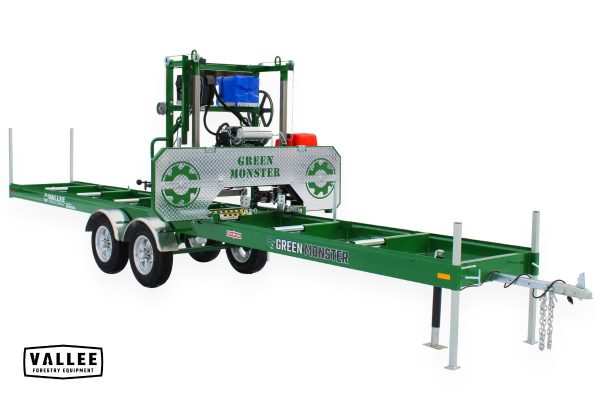 green monster portable sawmill - vallee forestry equipment