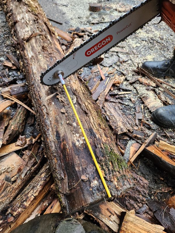 Log gauge for chainsaw 3